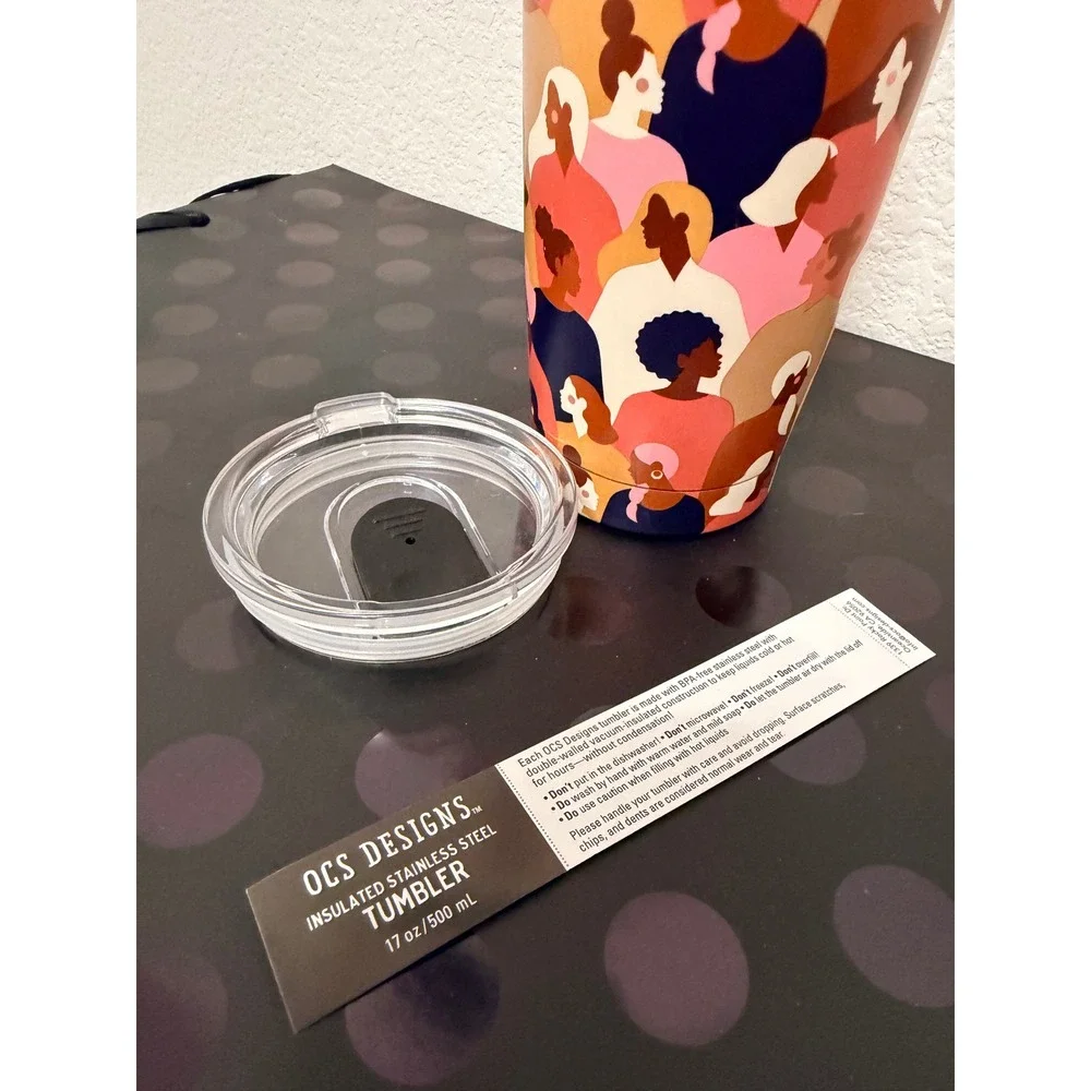OCS Designs 17oz Insulated Stainless‎ Steel Tumbler Diverse Women Print Mug